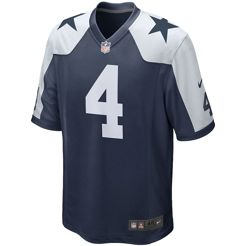 Dallas Cowboys Dak Prescott Navy Thanksgiving Alternate Nike Game Jersey