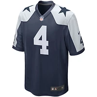 Dallas Cowboys Dak Prescott Navy Thanksgiving Alternate Nike Game Jersey