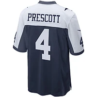 Dallas Cowboys Dak Prescott Navy Thanksgiving Alternate Nike Game Jersey