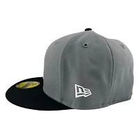 Inland Empire 66ers Storm Gray and Black MiLB New Era 59FIFTY Fitted Hat