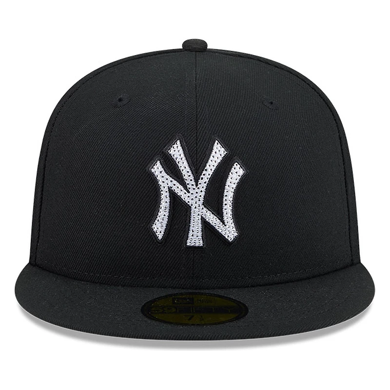 New York Yankees Black Rhinestone Era 59FIFTY Fitted Hat