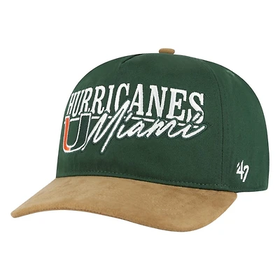 Miami Hurricanes Scribe Line '47 Hitch Snapback Hat