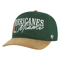Miami Hurricanes Scribe Line '47 Hitch Snapback Hat
