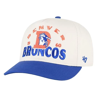 Denver Broncos Natural Historic Throwback Arcitext '47 Hitch Snapback Hat