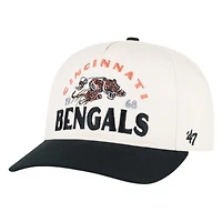 Cincinnati Bengals Natural Historic Throwback Arcitext '47 Hitch Snapback Hat