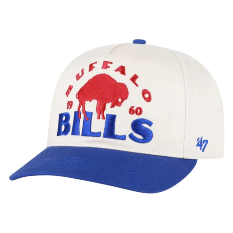 Buffalo Bills Natural Historic Throwback Arcitext '47 Hitch Snapback Hat