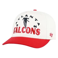 Atlanta Falcons Natural Historic Throwback Arcitext '47 Hitch Snapback Hat