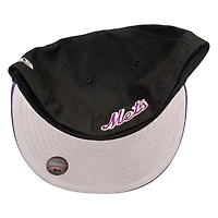 New York Mets Black and Purple Cosmic 50th Anniversary Patch Gray UV Era 59FIFTY Fitted Hat