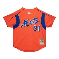 New York Mets Mike Piazza Orange 2004 Mitchell & Ness Authentic Batting Practice Jersey