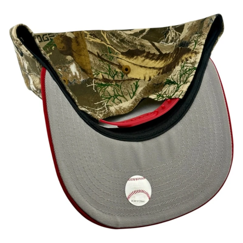 St. Louis Cardinals Realtree Camo and Red "Cardinals" Script New Era 9FIFTY A-Frame Snapback Hat