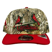 St. Louis Cardinals Realtree Camo and Red "Cardinals" Script New Era 9FIFTY A-Frame Snapback Hat