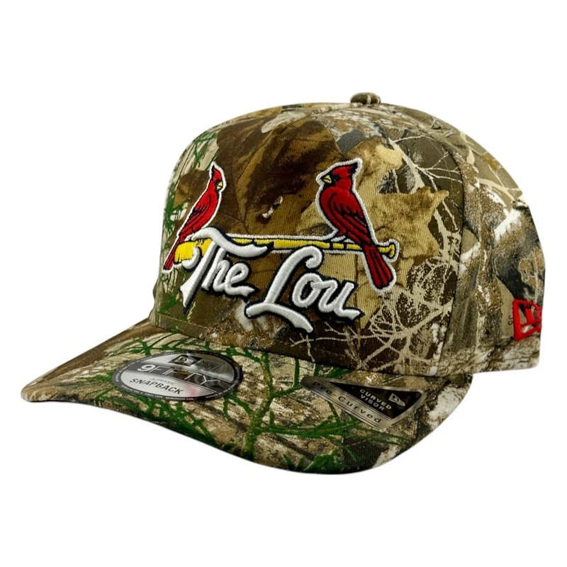 St. Louis Cardinals Realtree Camo "The Lou" Arch Patch New Era 9FIFTY A-Frame Snapback Hat