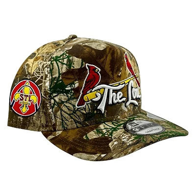 St. Louis Cardinals Realtree Camo "The Lou" Arch Patch New Era 9FIFTY A-Frame Snapback Hat