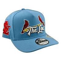 St. Louis Cardinals Light Blue "The Lou" STL Patch New Era 9FIFTY A-Frame Snapback Hat
