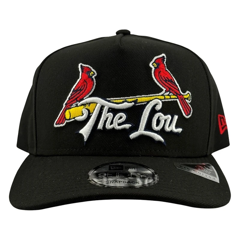 St. Louis Cardinals Black "The Lou" New Era 9FIFTY A-Frame Snapback Hat