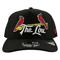 St. Louis Cardinals Black "The Lou" New Era 9FIFTY A-Frame Snapback Hat
