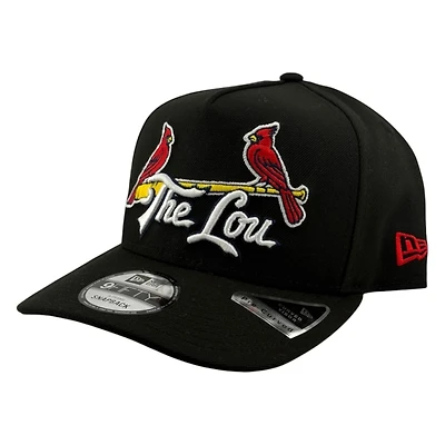 St. Louis Cardinals Black "The Lou" New Era 9FIFTY A-Frame Snapback Hat