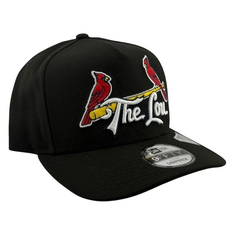 St. Louis Cardinals Black "The Lou" New Era 9FIFTY A-Frame Snapback Hat