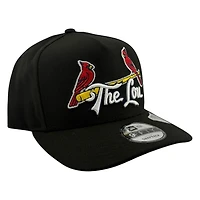 St. Louis Cardinals Black "The Lou" New Era 9FIFTY A-Frame Snapback Hat