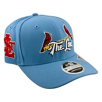 St. Louis Cardinals Light Blue "The Lou" STL Patch New Era 9SEVENTY Stretch-Snap Hat
