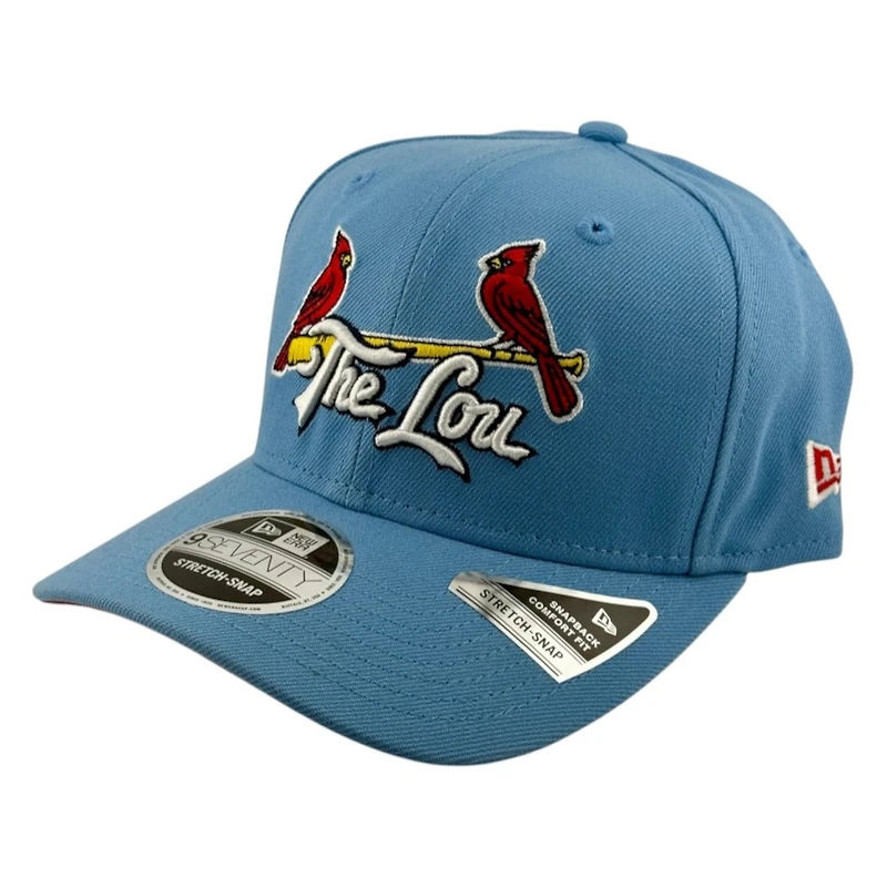 St. Louis Cardinals Light Blue "The Lou" STL Patch New Era 9SEVENTY Stretch-Snap Hat