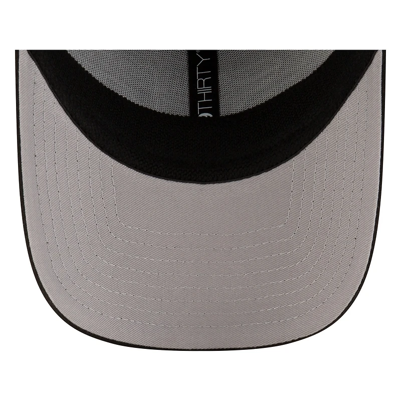 St. Louis Cardinals STL Black on New Era 39THIRTY Stretch Fit Hat