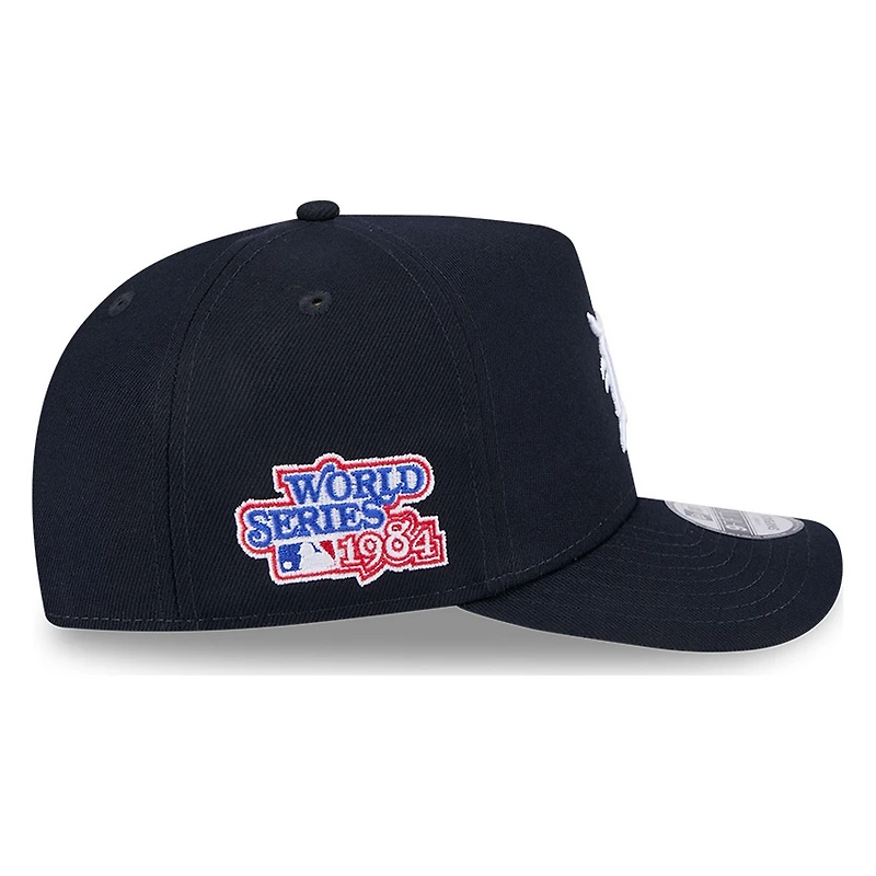 Detroit Tigers Navy 1984 World Series Patch New Era 9FIFTY A-Frame Snapback Hat