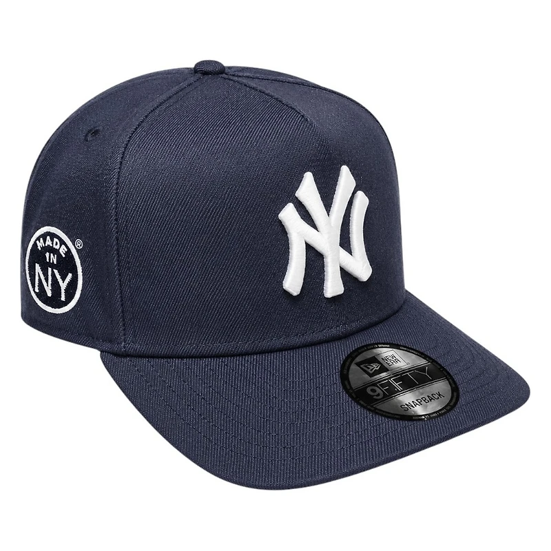 New York Yankees Navy Made in NY Patch Pink UV New Era 9FIFTY A-Frame Snapback Hat