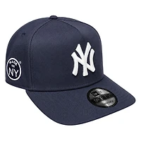 New York Yankees Navy Made in NY Patch Pink UV New Era 9FIFTY A-Frame Snapback Hat