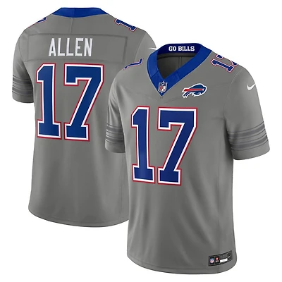 Buffalo Bills Josh Allen Gray "Nickel City" Nike Vapor F.U.S.E Stitched Limited Jersey