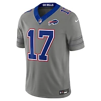 Buffalo Bills Josh Allen Gray "Nickel City" Nike Vapor F.U.S.E Stitched Limited Jersey