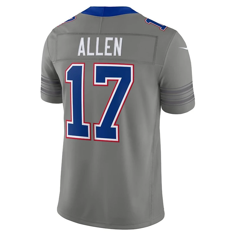 Buffalo Bills Josh Allen Gray "Nickel City" Nike Vapor F.U.S.E Stitched Limited Jersey