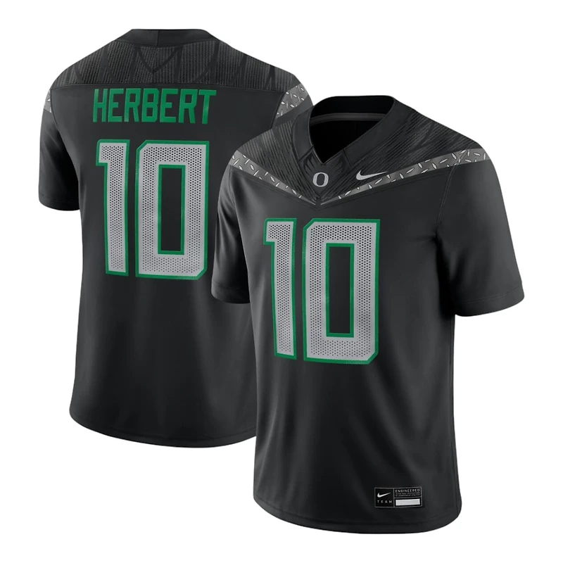 Oregon Ducks Justin Herbert Black Nike Alumni Game Jersey