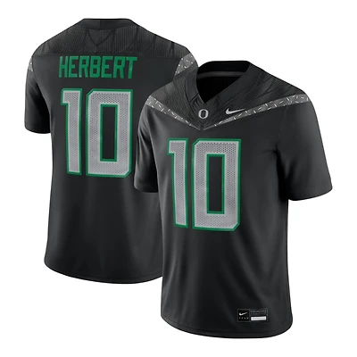 Oregon Ducks Justin Herbert Black Nike Alumni Game Jersey