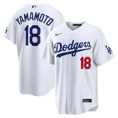 Los Angeles Dodgers Yoshinobu Yamamoto White Home Nike Stadium Player Jersey