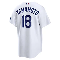 Los Angeles Dodgers Yoshinobu Yamamoto White Home Nike Stadium Player Jersey
