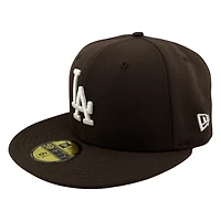 Los Angeles Dodgers Walnut Brown Mexico Flag Patch New Era 59FIFTY Fitted Hat