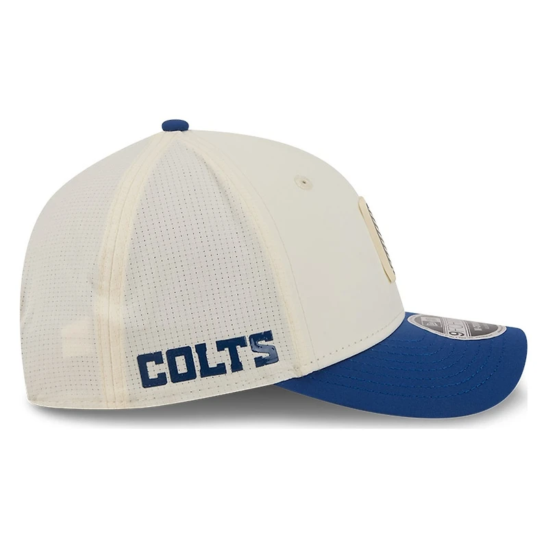 Indianapolis Colts Cream and Royal 2026 NFL Training Camp New Era 9FORTY M-Crown Adjustable Hat