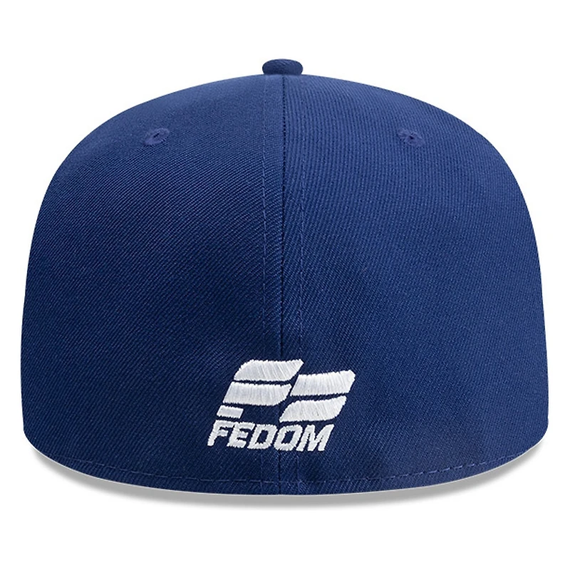 Dominican Republic Navy Red White Logo Flag Patch New Era 59FIFTY Fitted Hat
