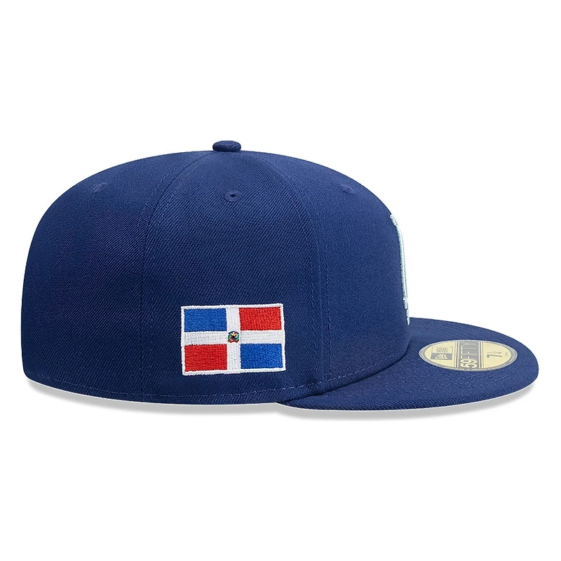 Dominican Republic Navy Flag Patch New Era 59FIFTY Fitted Hat
