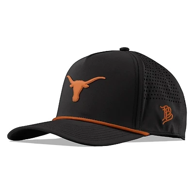 Texas Longhorns Black Branded Bills Burnt Orange Curved 5 Panel Rope Snapback Hat
