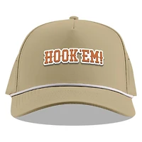Texas Longhorns Desert Branded Bills White Curved 5 Panel Rope Snapback Hat