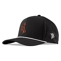 Wyoming Cowboys Black Branded Bills White Curved 5 Panel Rope Snapback Hat