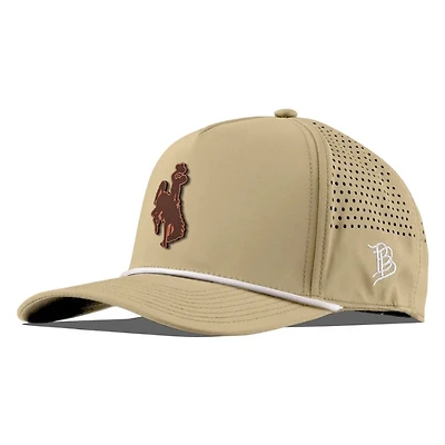 Wyoming Cowboys Desert Branded Bills White Curved 5 Panel Rope Snapback Hat