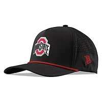 Ohio State Buckeyes Black Branded Bills Red Curved 5 Panel Rope Snapback Hat