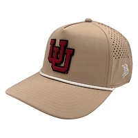 Utah Utes Desert Branded Bills White Curved 5 Panel Rope Snapback Hat