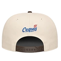 Lehigh Valley Coquis Chrome and Burnt Wood Puerto Rico Patch Coquis Back New Era 9FIFTY A-Frame Hat