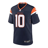 Youth Denver Broncos Bo Nix Navy Nike Game Jersey