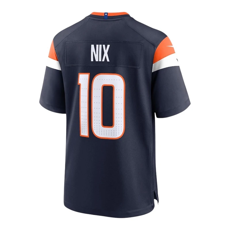 Youth Denver Broncos Bo Nix Navy Nike Game Jersey