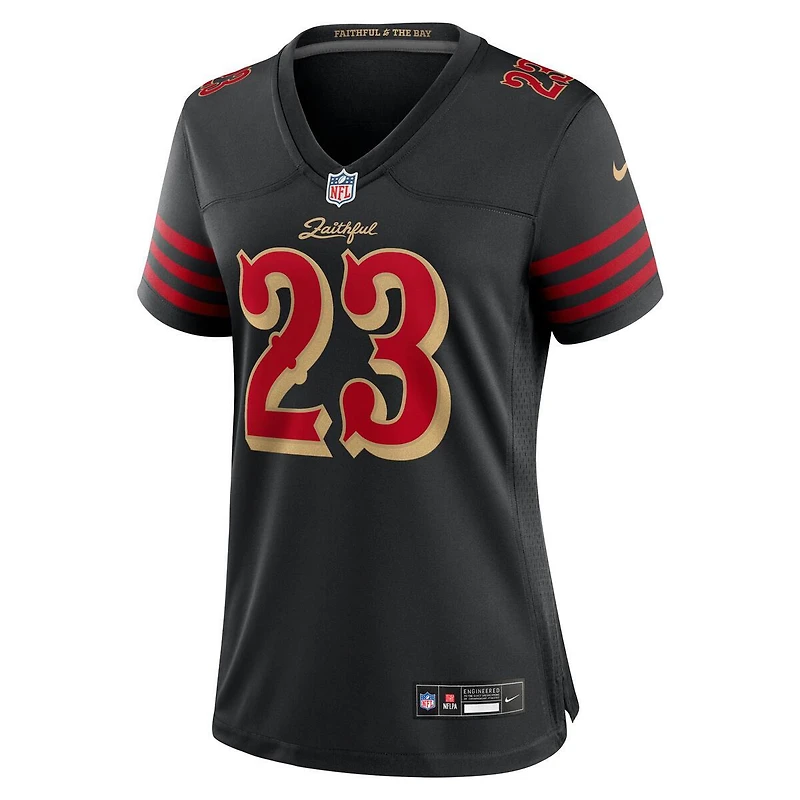 Women's San Francisco 49ers Christian McCaffrey Black Rivalries Collection Nike Game Jersey